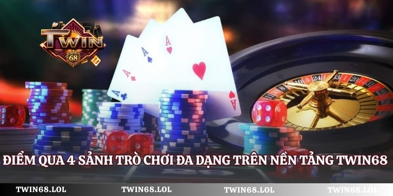 Điểm qua 4 sảnh trò chơi đa dạng trên nền tảng Twin68 uy tín